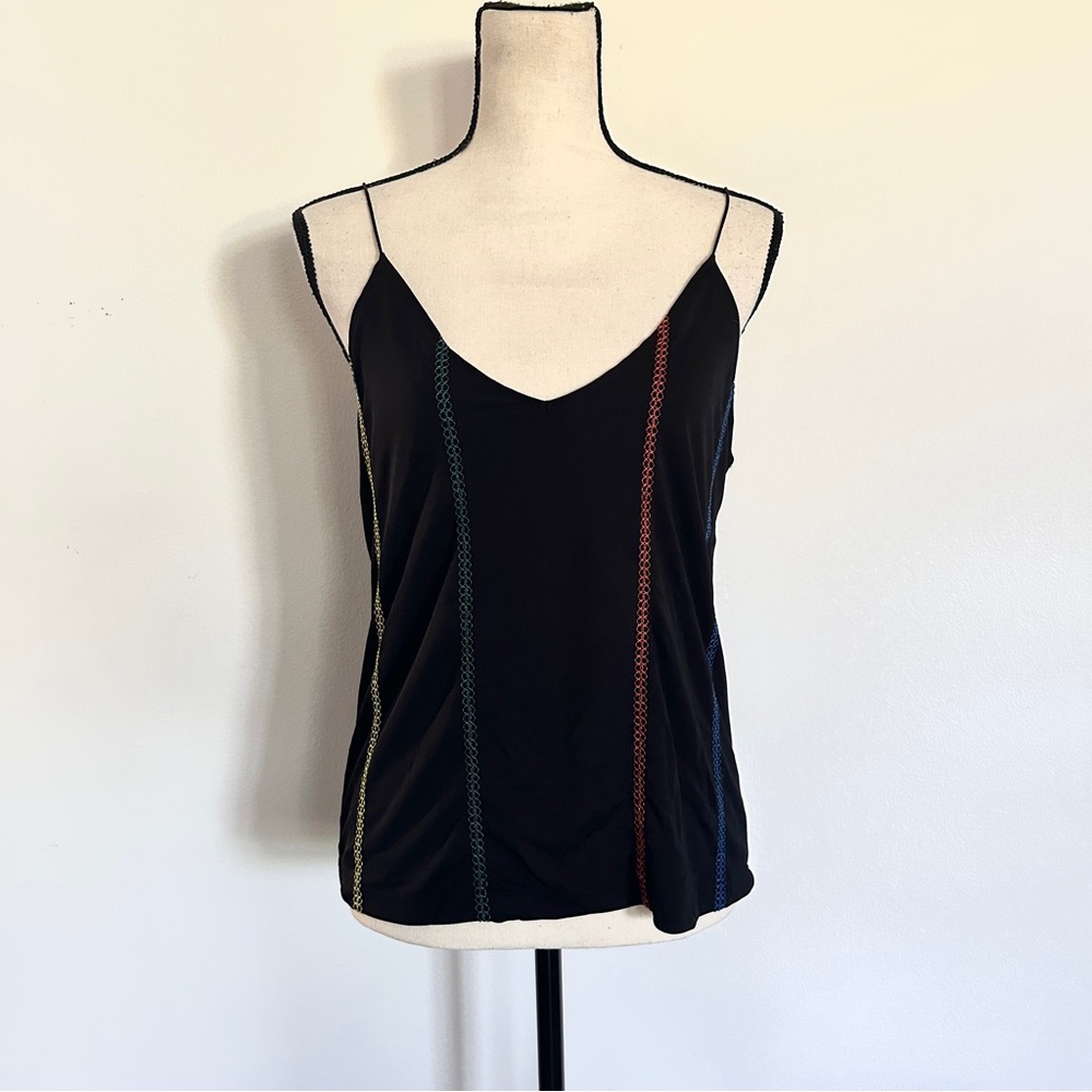 Zara embroidery cami tank